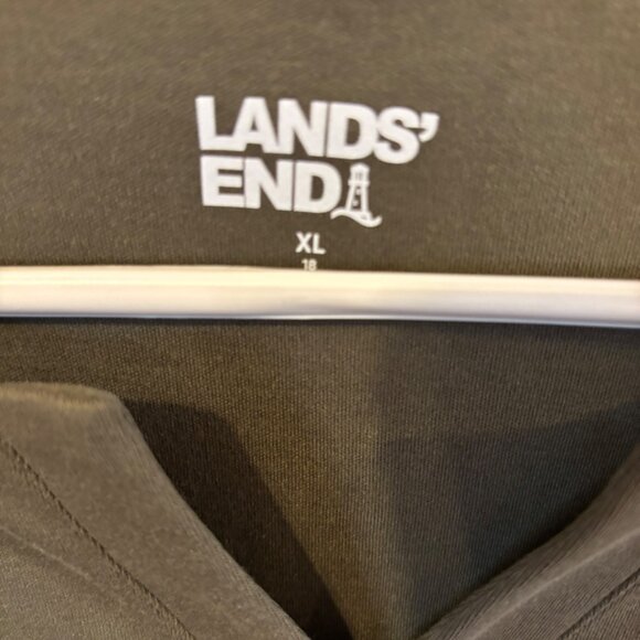 Lands End Womens Olive Green Long-Sleeve Tunic With Pockets XL - Picture 3 of 6